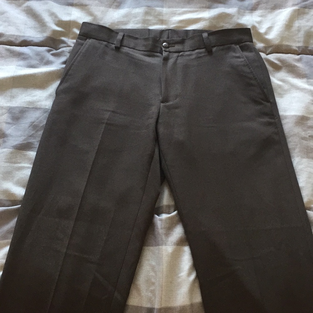 Brown dress pants.
